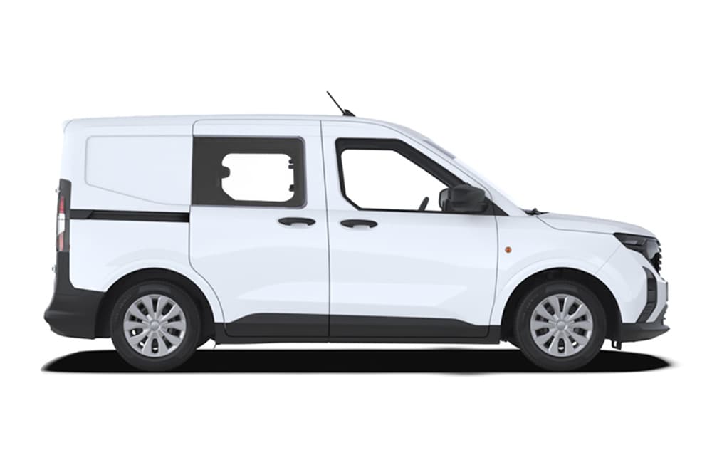 Ford Transit Courier Kombi N1 w kolorze białym, widok z boku